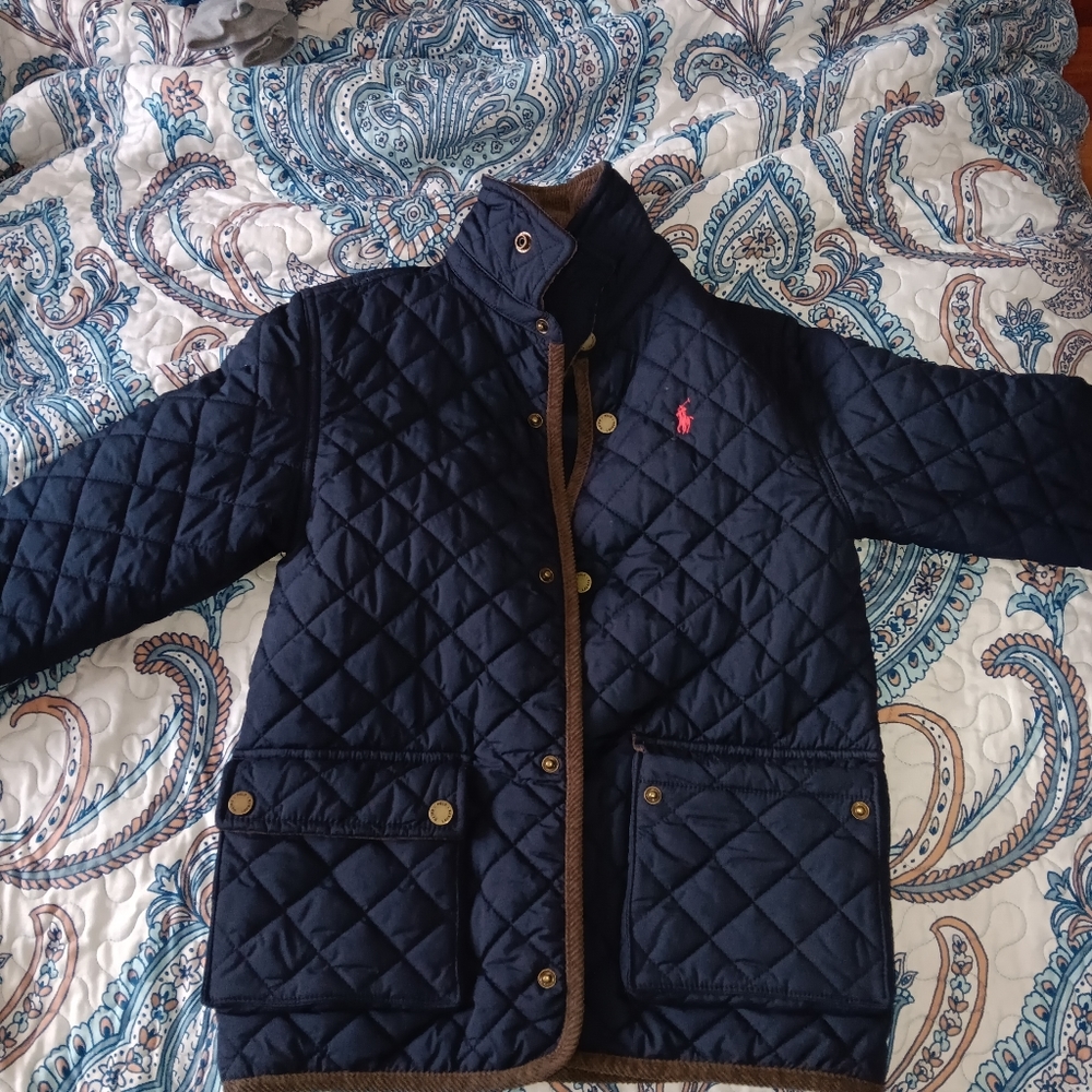 Quilted polo jacket